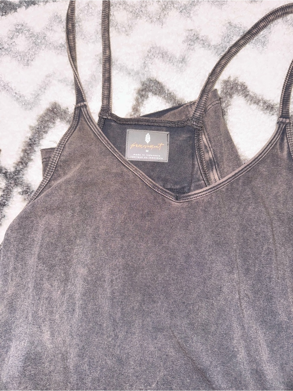 Free People Movement Onesie Washed Black - Picture 2 of 2